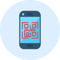 icono de vector de código qr