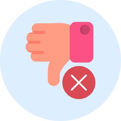 Dislike Vector Icon