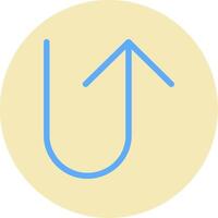 U Turn Vector Icon