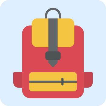 icono de vector de mochila