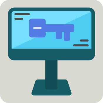 icono de vector de computadora