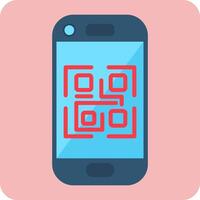 icono de vector de código qr