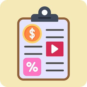 icono de vector de informe