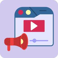 Video Marketing Vector Icon