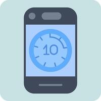 Mobile Phone Stopwatch Vector Icon