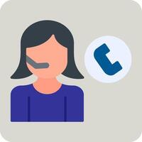 Call Center Agent Vector Icon