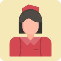 Flight Attendant Vector Icon