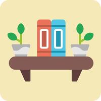 Bookshelf Vector Icon