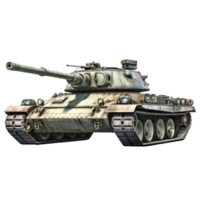 ai gegenereerd 3d renderen van een oorlog tank Aan transparant achtergrond - ai gegenereerd png