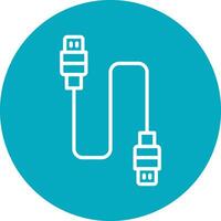 Usb Cable Vector Icon