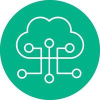 Cloud Configuration Vector Icon