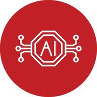 Artificial Intelligence Vector Icon