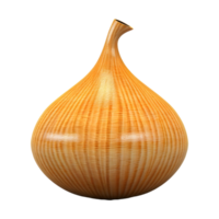 AI generated 3D Rendering of a Onion on Transparent Background - Ai Generated png