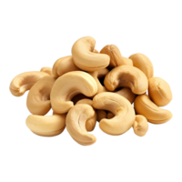 ai generiert 3d Rendern von ein Cashew auf transparent Hintergrund - - ai generiert png