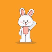 Rabbit Easter Character Cute Illustration vector