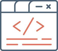 icono de vector de código