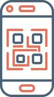 icono de vector de código qr