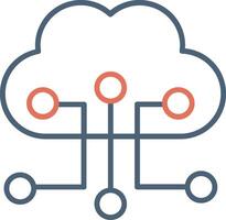 Cloud Configuration Vector Icon