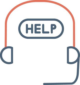 icono de vector de ayuda