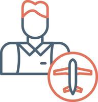 Flight Attendant Vector Icon