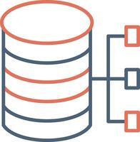 icono de vector de base de datos