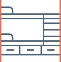 Bunk Bed Vector Icon