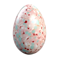 ai generado 3d representación de un Pascua de Resurrección huevo en transparente antecedentes - ai generado png