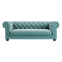 ai gegenereerd 3d renderen van een sofa Aan transparant achtergrond - ai gegenereerd png