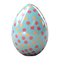 AI generated 3D Rendering of a Easter Egg on Transparent Background - Ai Generated png