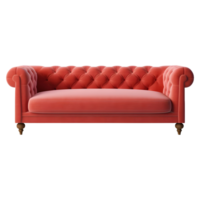 ai gegenereerd 3d renderen van een sofa Aan transparant achtergrond - ai gegenereerd png