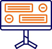 icono de vector de computadora de escritorio