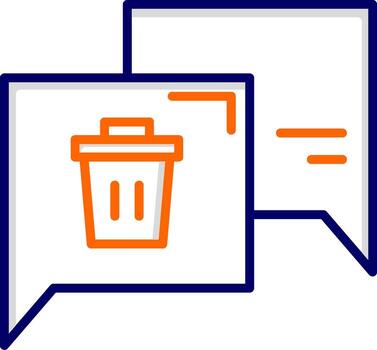 Delete Message Vector Icon