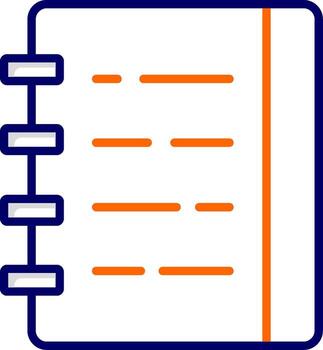 icono de vector de cuaderno