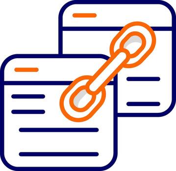 Backlink Vector Icon