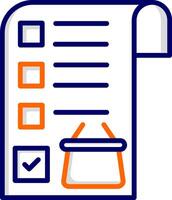 Shopping List Vector Icon