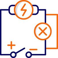 icono de vector de circuito eléctrico