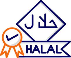 icono de vector halal