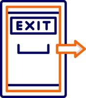 Exit Door Vector Icon