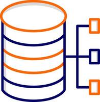 icono de vector de base de datos