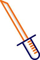 icono de vector de katana