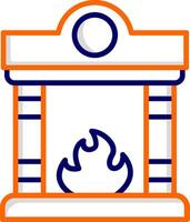 Fireplace Vector Icon