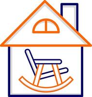 Retirement Home Vector Icon