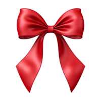 AI generated 3D Rendering of a Red Ribbons on Transparent Background - Ai Generated png