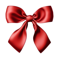 AI generated 3D Rendering of a Red Ribbons on Transparent Background - Ai Generated png