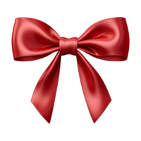 AI generated 3D Rendering of a Red Ribbons on Transparent Background - Ai Generated png