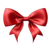 AI generated 3D Rendering of a Red Ribbons on Transparent Background - Ai Generated png