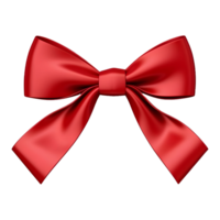 AI generated 3D Rendering of a Red Ribbons on Transparent Background - Ai Generated png