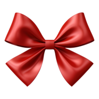 AI generated 3D Rendering of a Red Ribbons on Transparent Background - Ai Generated png