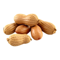 AI generated 3D Rendering of a Peanuts on Transparent Background - Ai Generated png