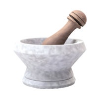 AI generated 3D Rendering of a Mortar or Pestle on Transparent Background - Ai Generated png